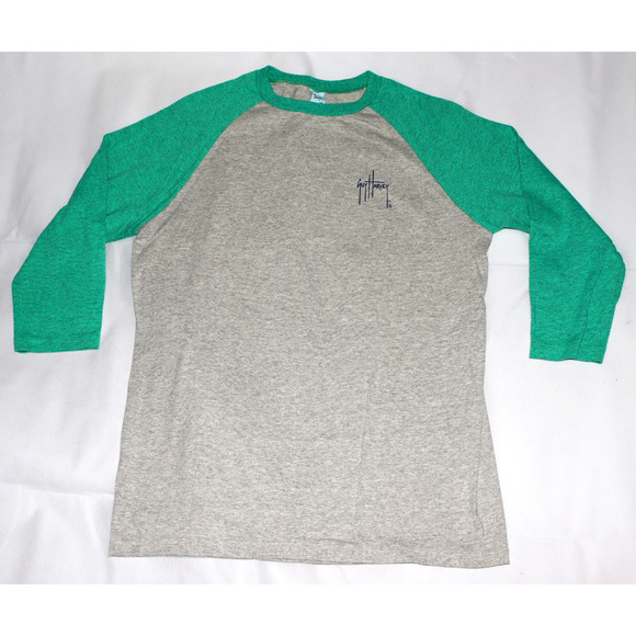 Pacific Guy Harvey Men's Long Sleeve Fishing Graphic T-Shirt Size Medium - Picture 3 of 7